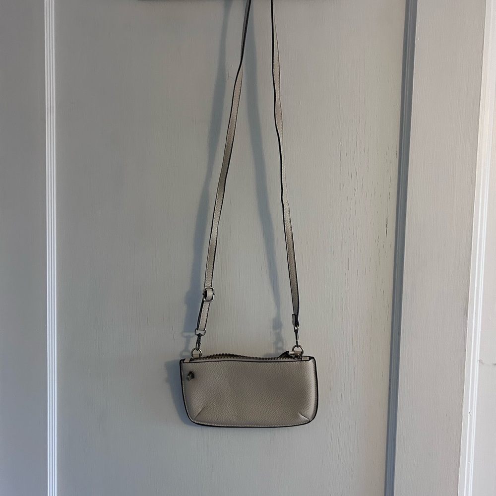 Women's Compact Crossbody Bag in Light Gray